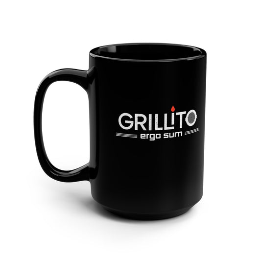 GRILLITO Ergo Sum Black Mug – Great for BBQ Lovers